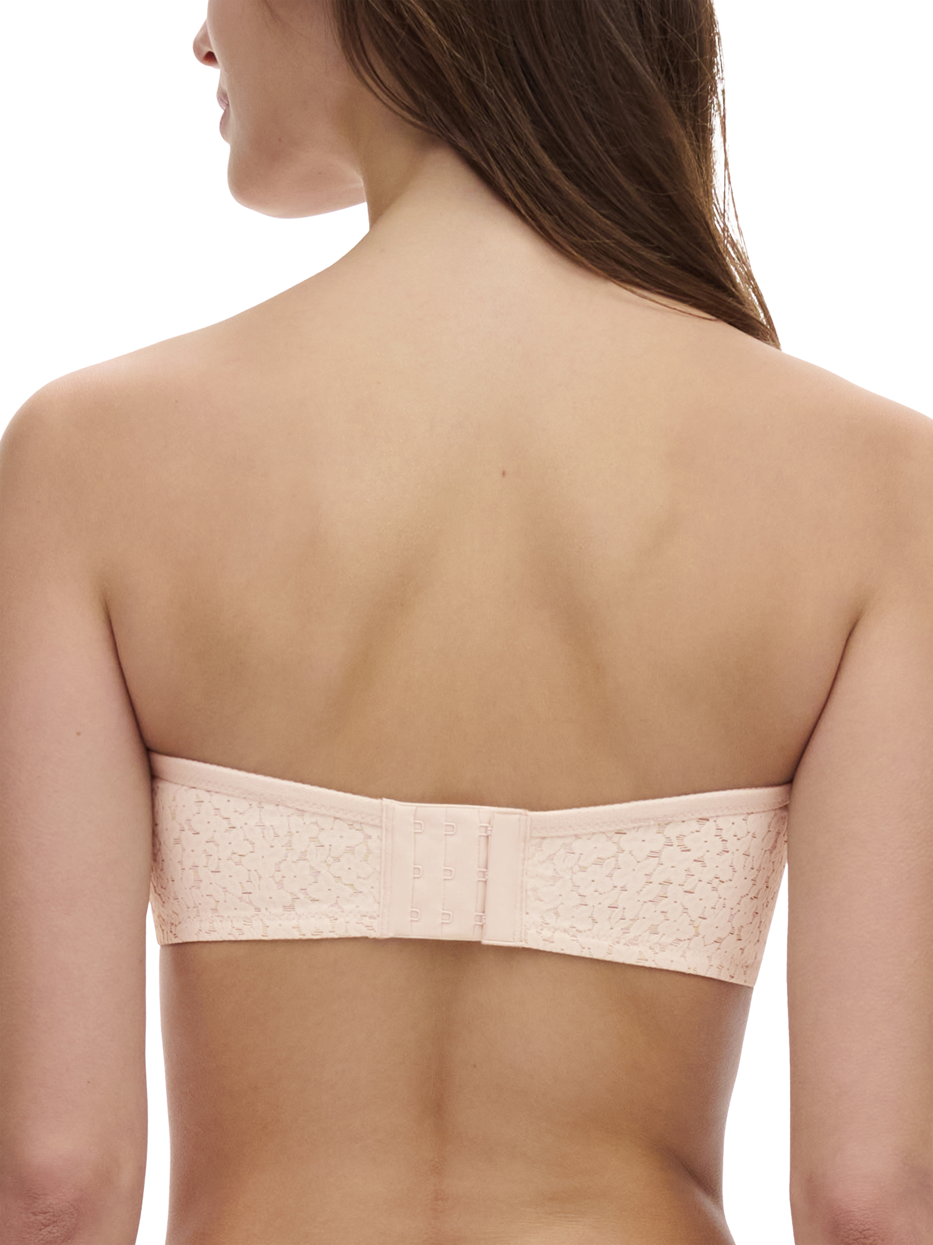Product image 2 of 5, which shows Chantelle Norah Comfort Underwired Bandeau Strapless Bra, Golden Beige, 32C