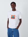 Stan Ray Thinking About You Cotton Graphic T-Shirt, White