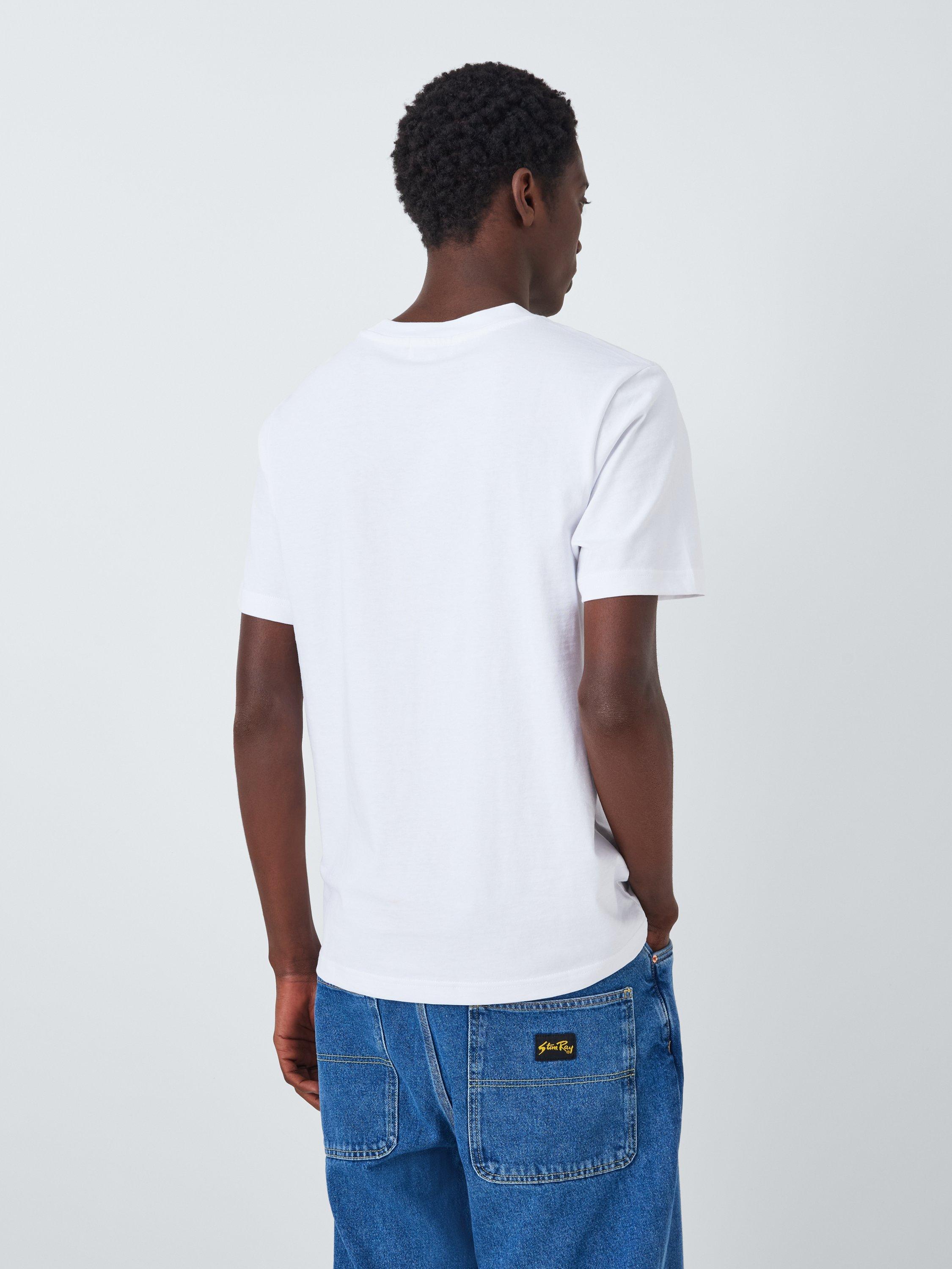 Product image 2 of 4, which shows Stan Ray Thinking About You Cotton Graphic T-Shirt, White, S
