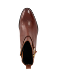 Dune London Parklyn Snaffle Trim Leather Ankle Boots, Tan