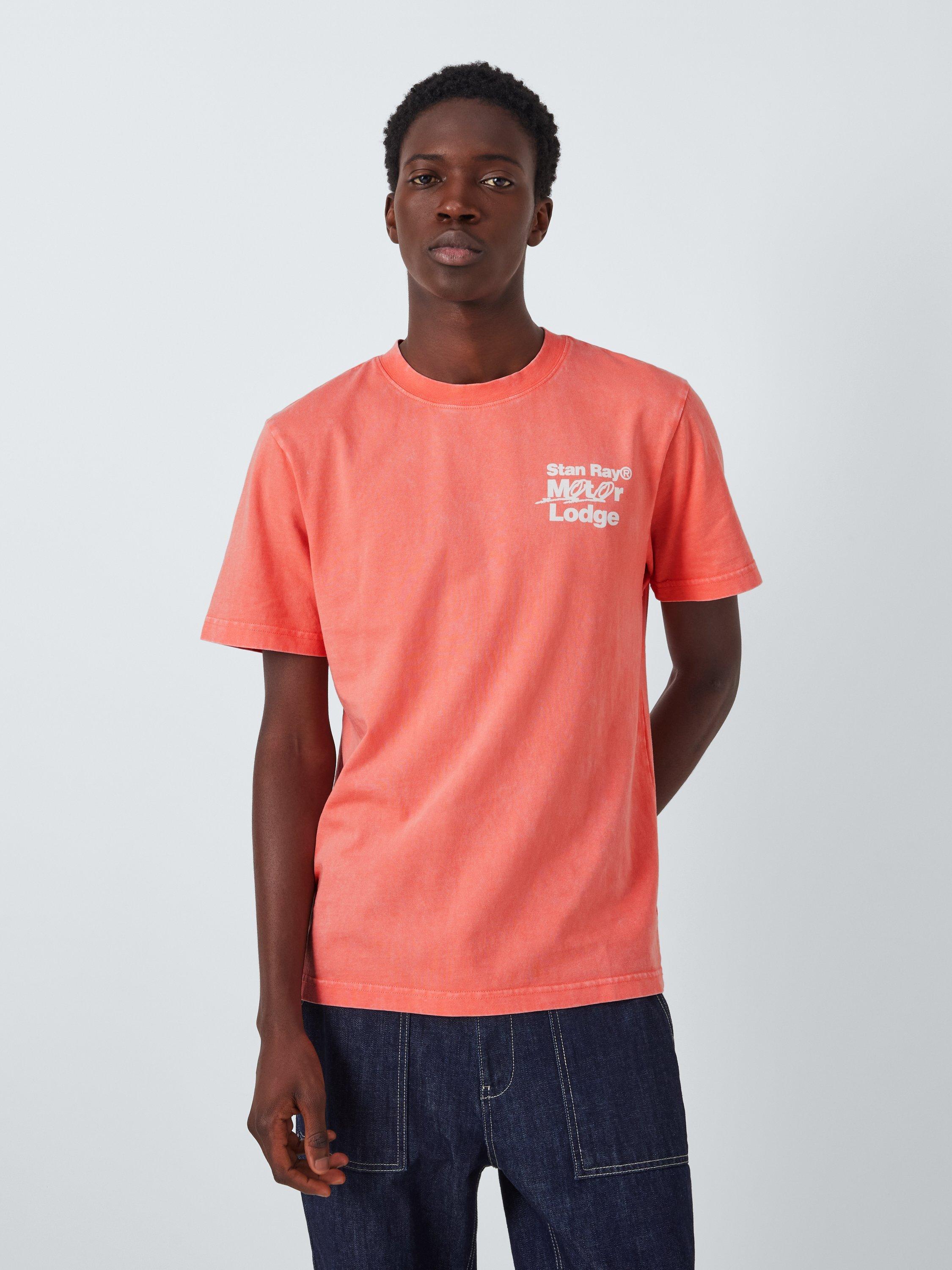 Stan Ray Home On The Road Print Cotton T-Shirt, Washed Red