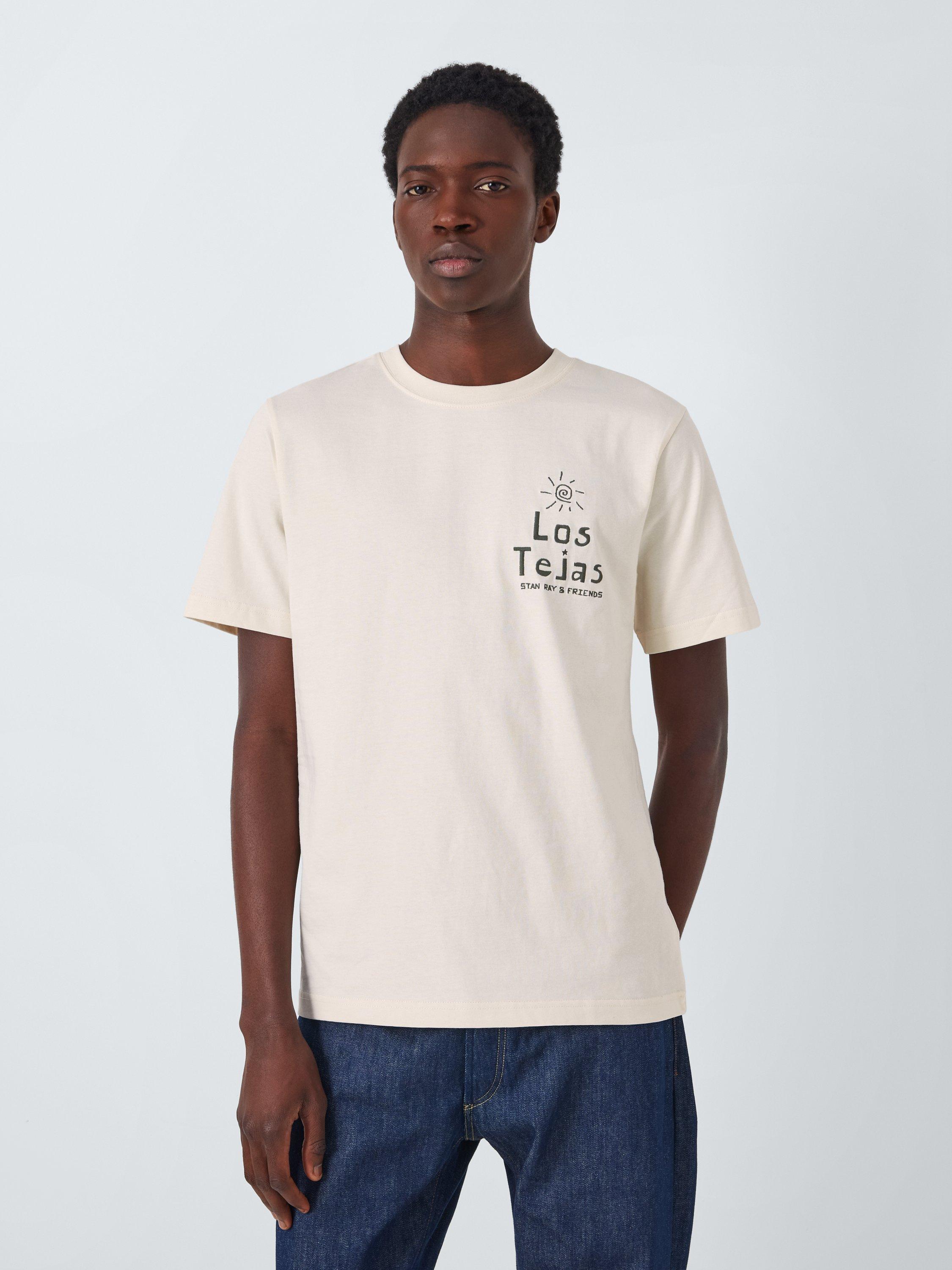 Stan Ray Los Tejas Cotton T-Shirt, Natural
