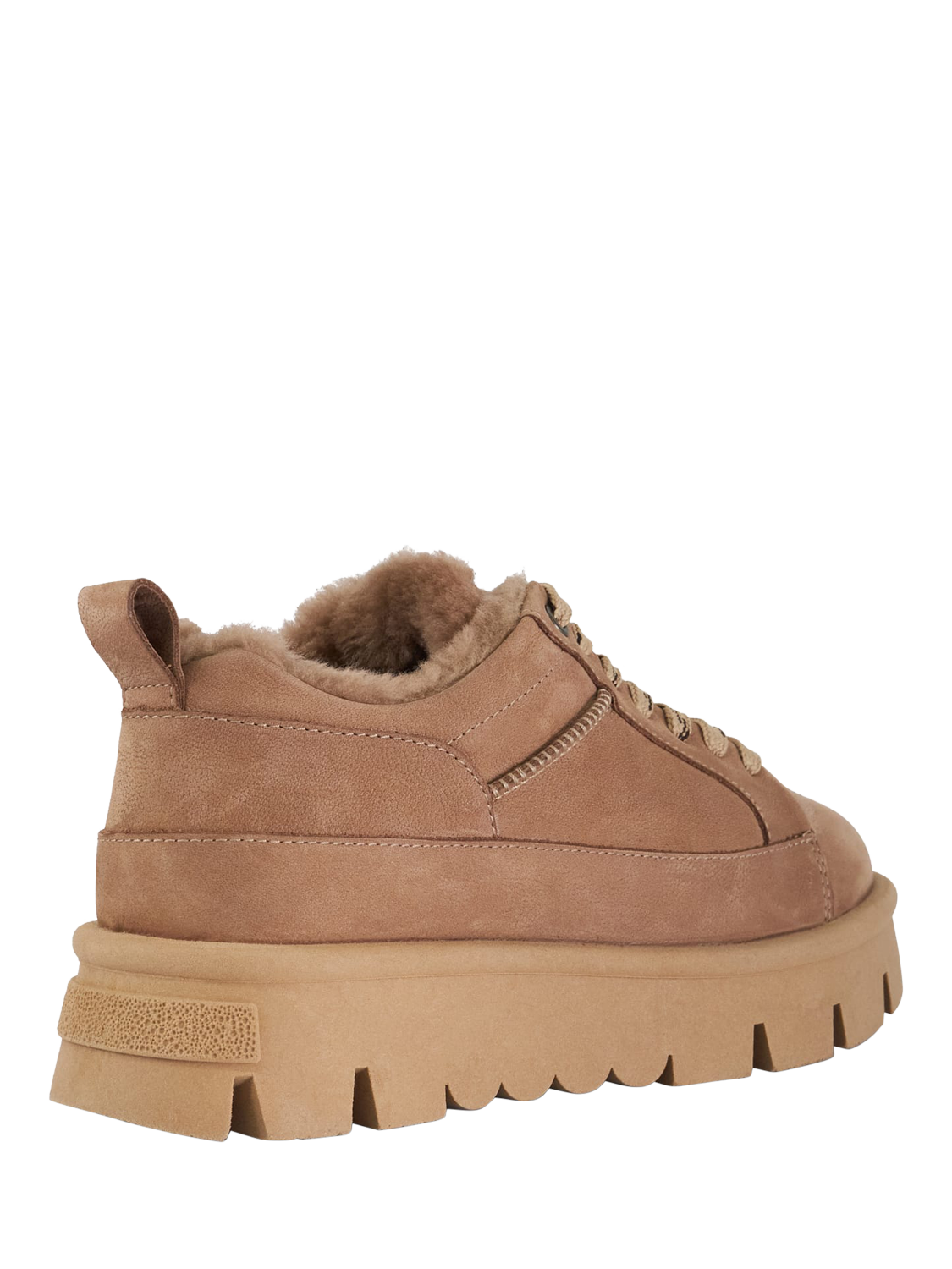 Product image 5 of 6, which shows Dune Estha Suede Chunky Trainers, Tan, EU36