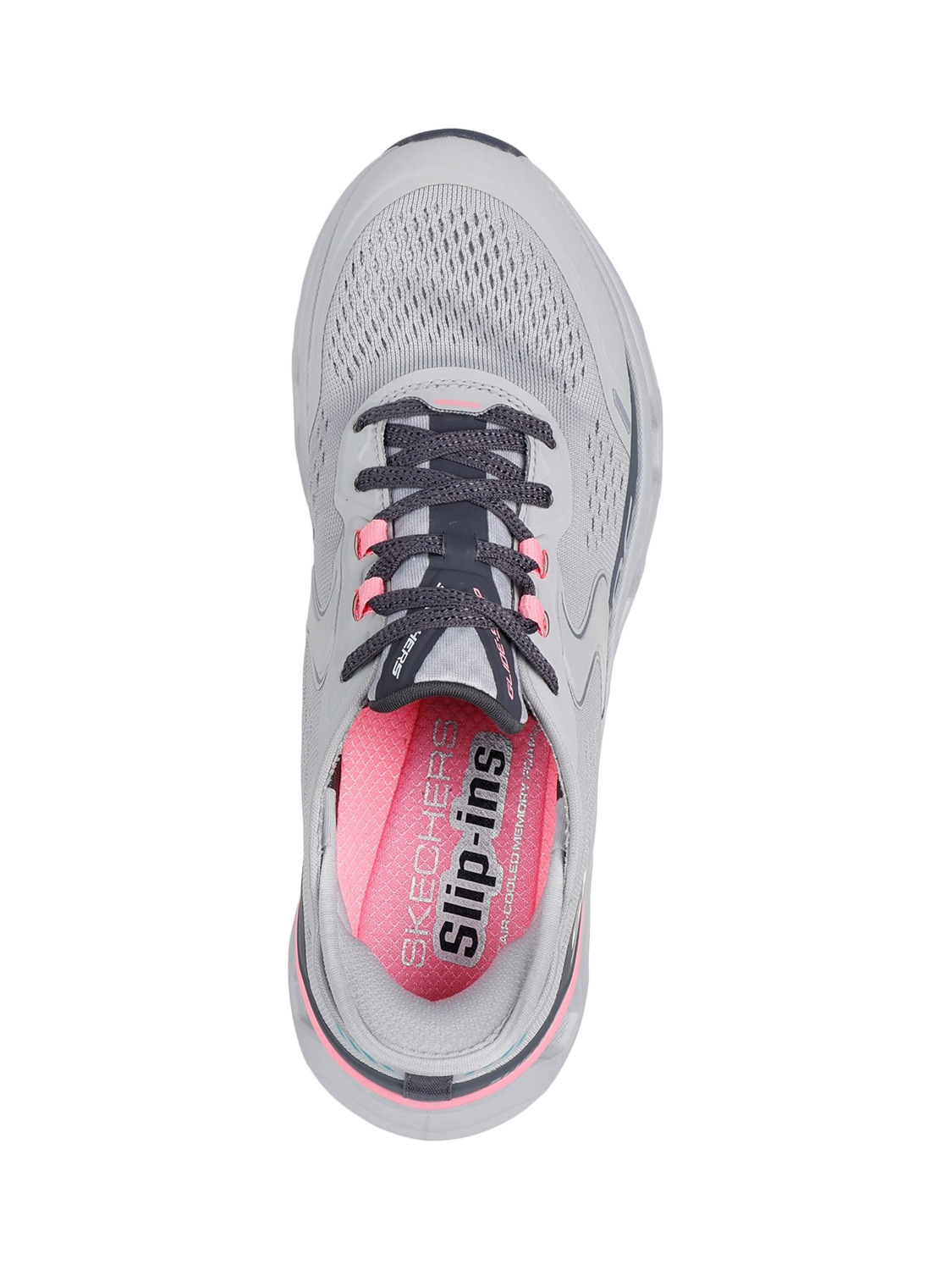 Skechers Glide Step Altus Trainers Grey Pink
