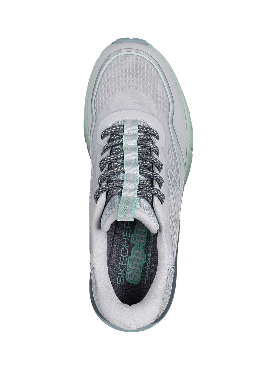 Skechers Switch Back Mist Trainers Grey Green