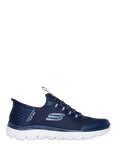 Skechers Kids' Slip-ins Summits Trainers, Black, Navy