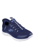 Skechers Kids' Slip-ins Summits Trainers, Black, Navy