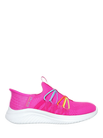 Skechers Kids' Slip-ins Ultra Flex 3.0  Bungee Fun Trainers, Hot Pink/Multi