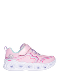 Skechers Kids' Retro Hearts Trainers, Light Pink/Multi