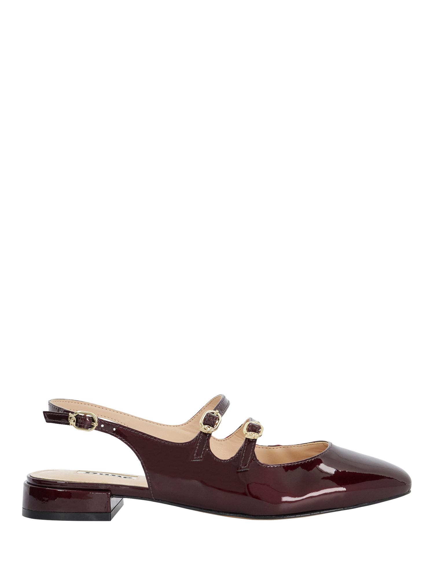 Product image 1 of 6, which shows Dune London Haily Leather Slingback Pumps, Red, EU36