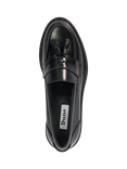 Dune London Garda Wide Fit Leather Loafers, Black