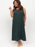 Nora Rose by Cyberjammies Anne Jersey Lace Sleeveless Nightdress, Green