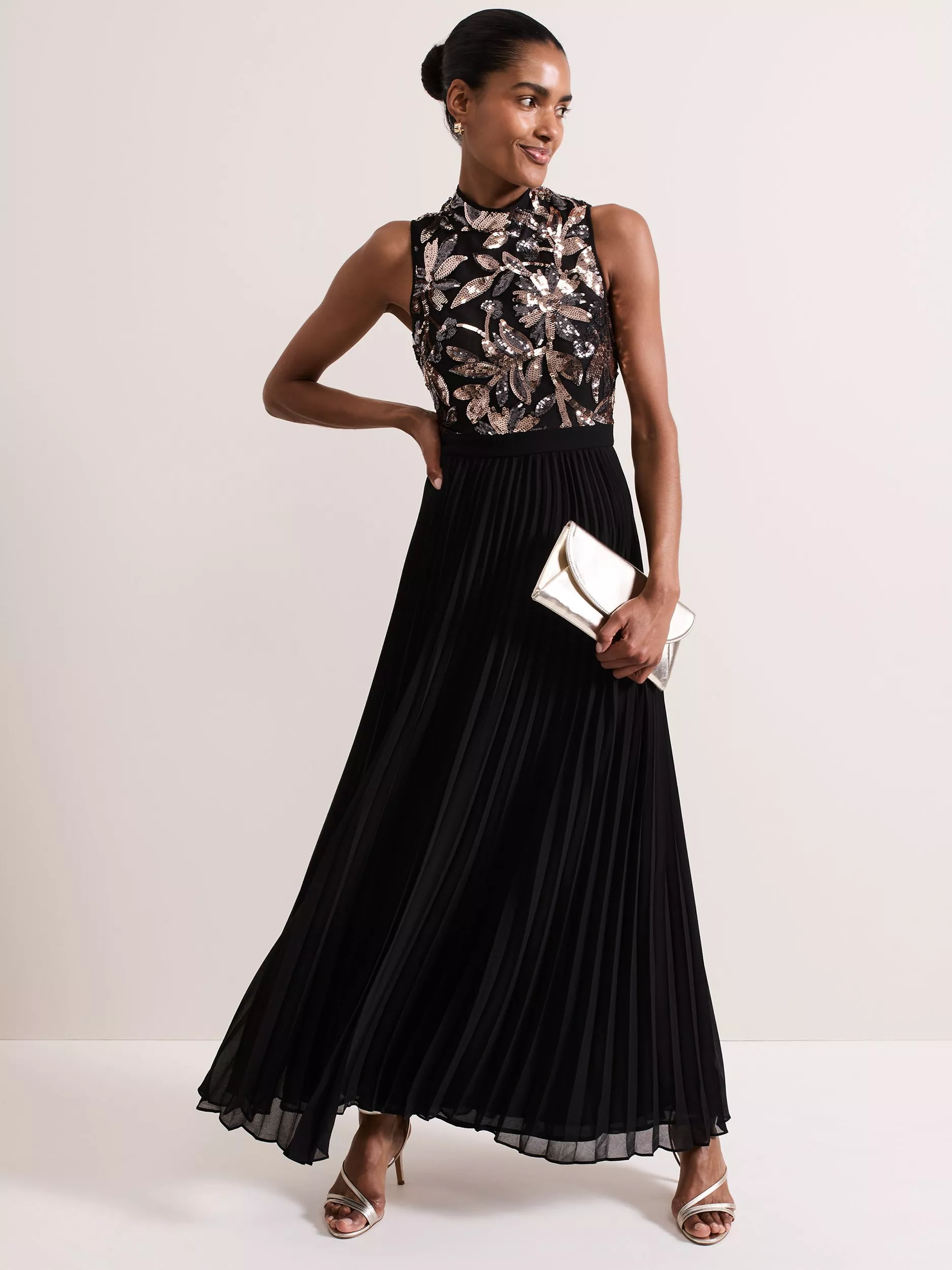 Black evening maxi dress best sale