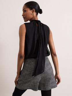 Phase Eight Nella High Neck Top, Black - view 2, Black