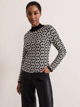 Hobbs Mischa Roll Neck Top, Hobbs Ivory