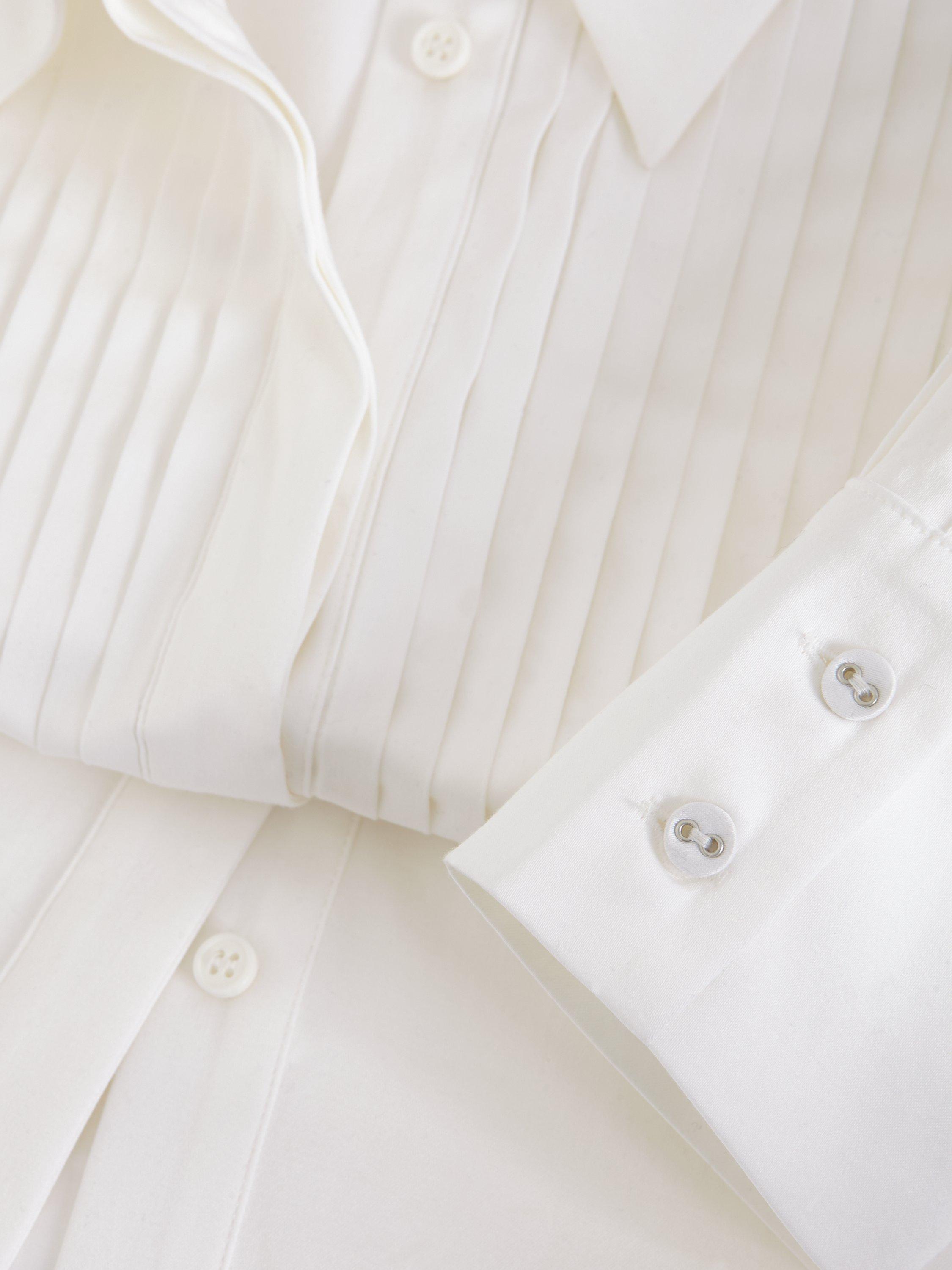 Phase Eight Tiana Tuxedo Shirt Ivory