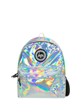 Hype Kids' Holographic Badge Backpack, Silver