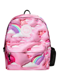 Hype Kids' 3D Clouds Badge Backpack, Pink/Multi