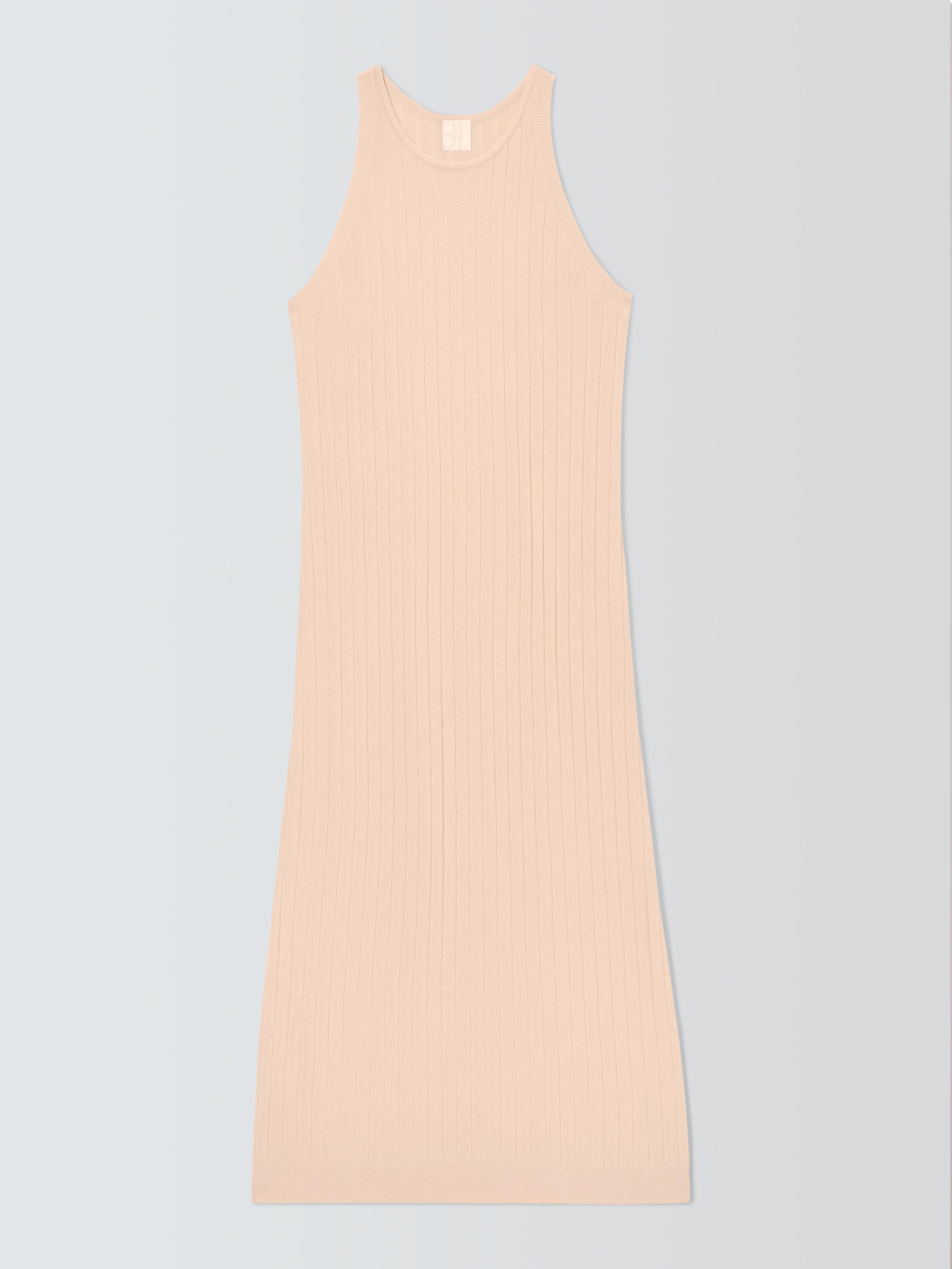 Product image 4 of 6, which shows John Lewis Knitted Lounge Dress, Light Pink, S