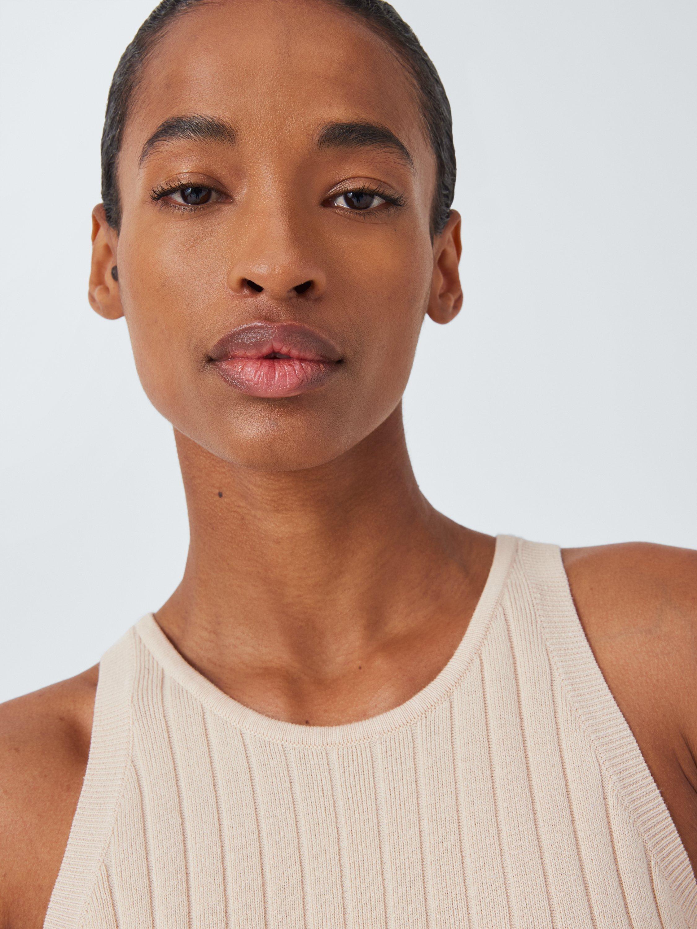 Product image 5 of 6, which shows John Lewis Knitted Lounge Dress, Light Pink, S