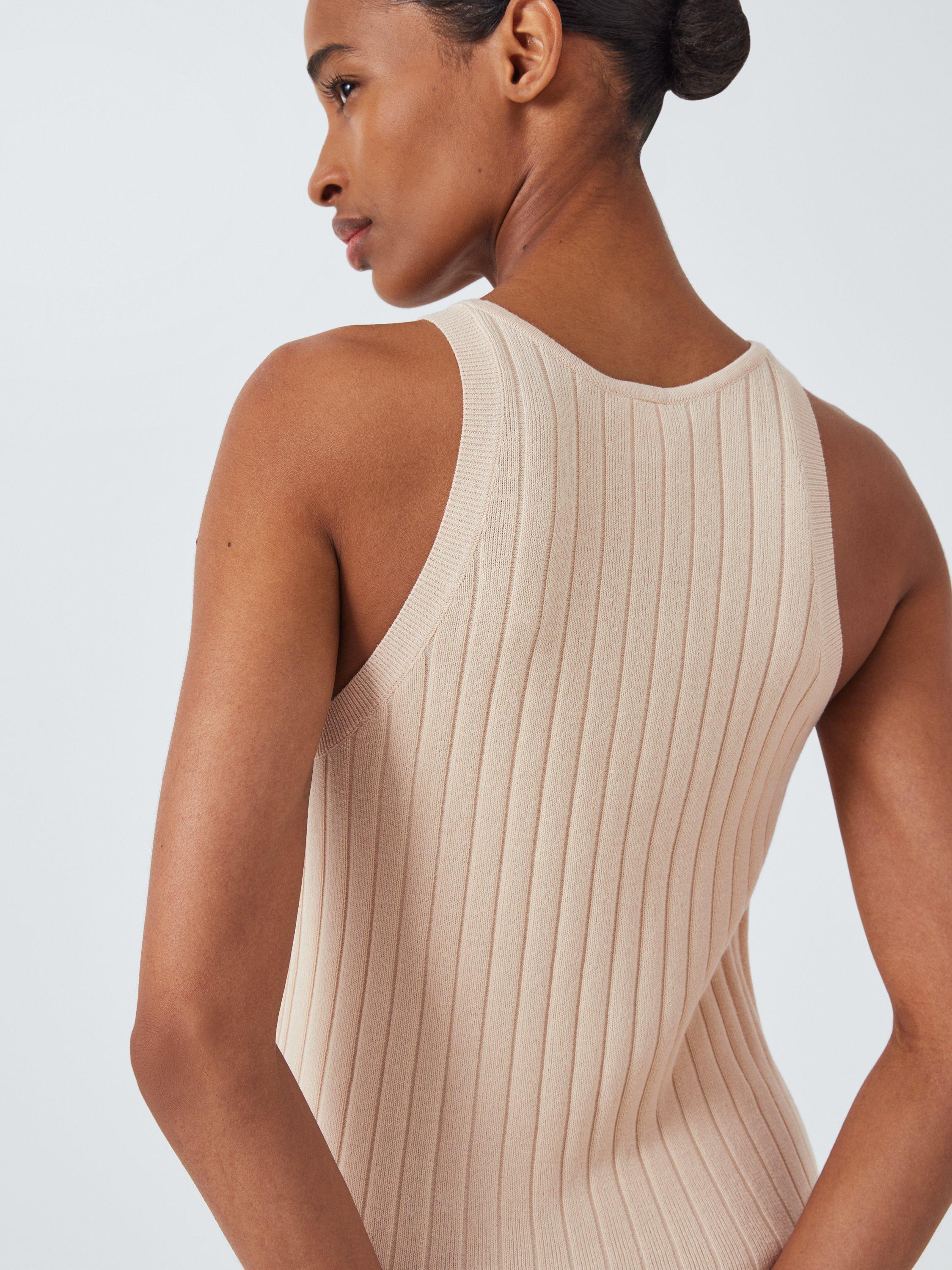 Product image 6 of 6, which shows John Lewis Knitted Lounge Dress, Light Pink, S