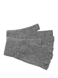 Celtic & Co. Geelong Wool Fingerless Gloves, Derby Grey, Derby Grey