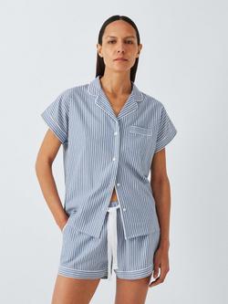 John Lewis Ladder Stripe Pyjama Shorts, Blue