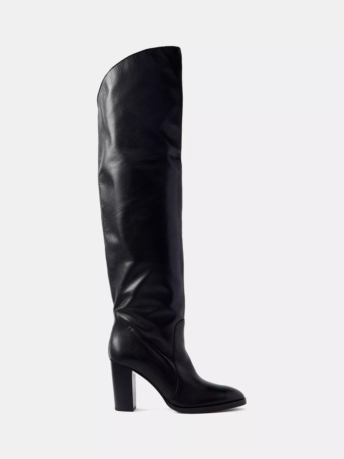 Long black velvet boots best sale