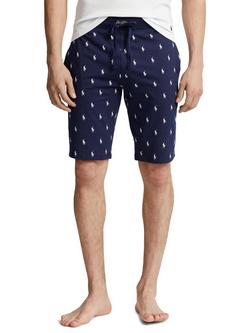 Polo Ralph Lauren All-over Pattern Sleep Shorts, Navy, Navy