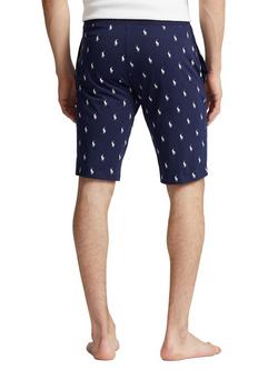 Polo Ralph Lauren All-over Pattern Sleep Shorts, Navy - view 2, Navy