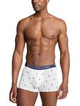 Polo Ralph Lauren Stretch Cotton Trunks, Pack of 3, White/Red/Navy