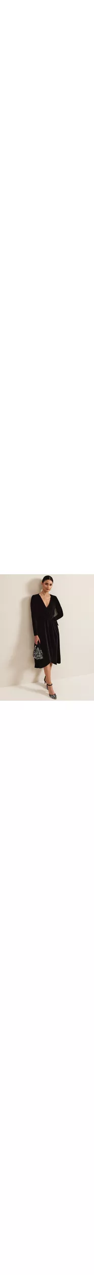 Phase Eight Julia Velvet Dress Black