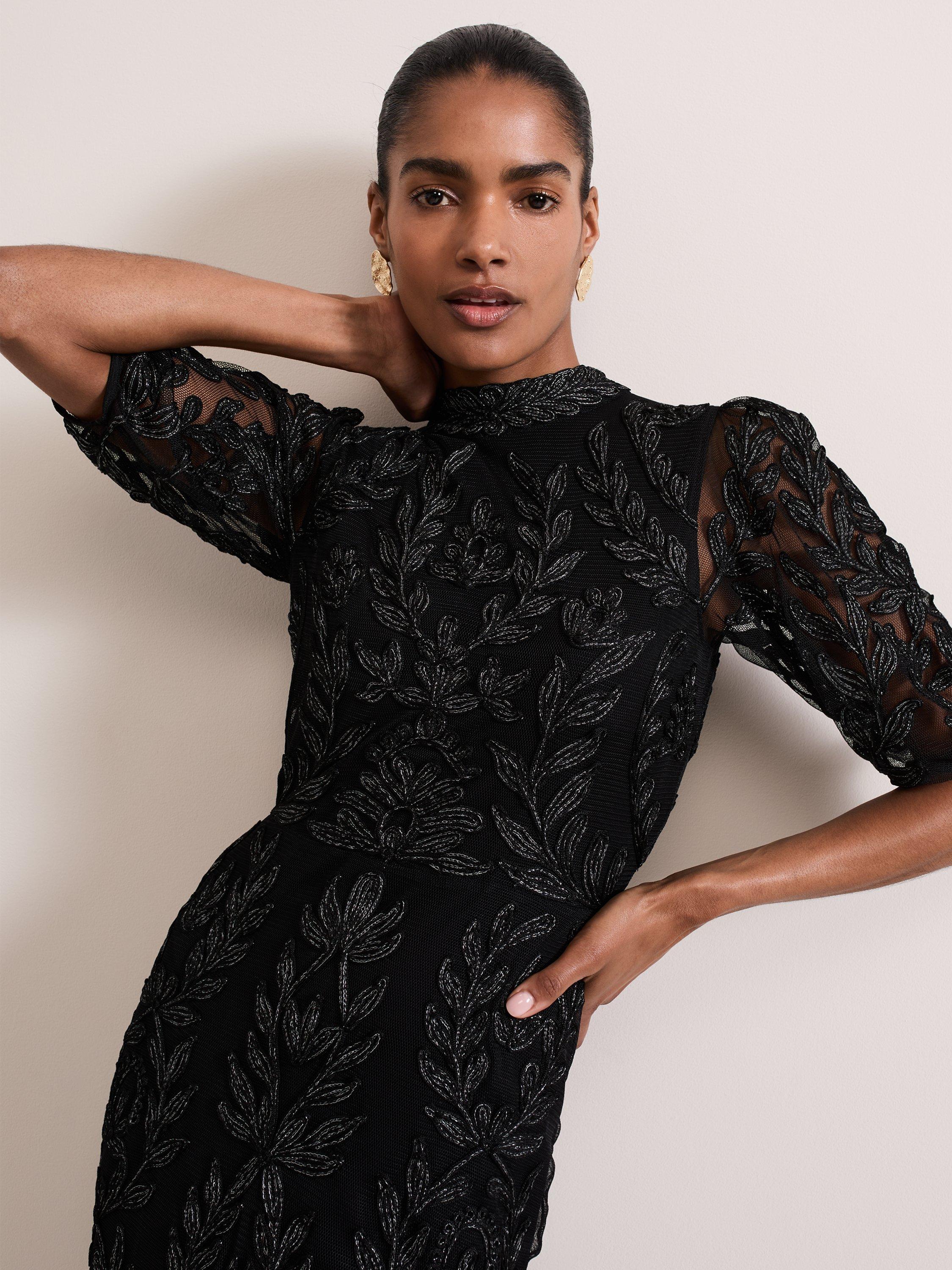 【エレガント】Phase Eight / misha テープワーク シマードレス Misha Tapework Shimmer Dress | Phase Eight UK |