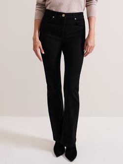 Phase Eight Olivia Bootcut Jeans, Black, Black