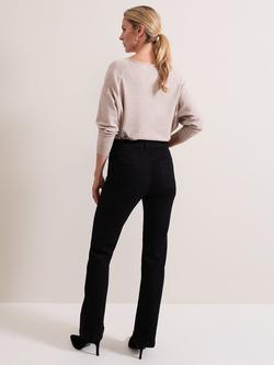 Phase Eight Olivia Bootcut Jeans, Black - view 2, Black