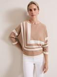 Phase Eight Geri Knit Top, Camel