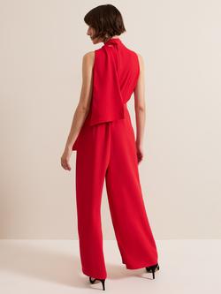 Phase Eight Elika Wide Leg Jumpsuit, Red - view 2, Red