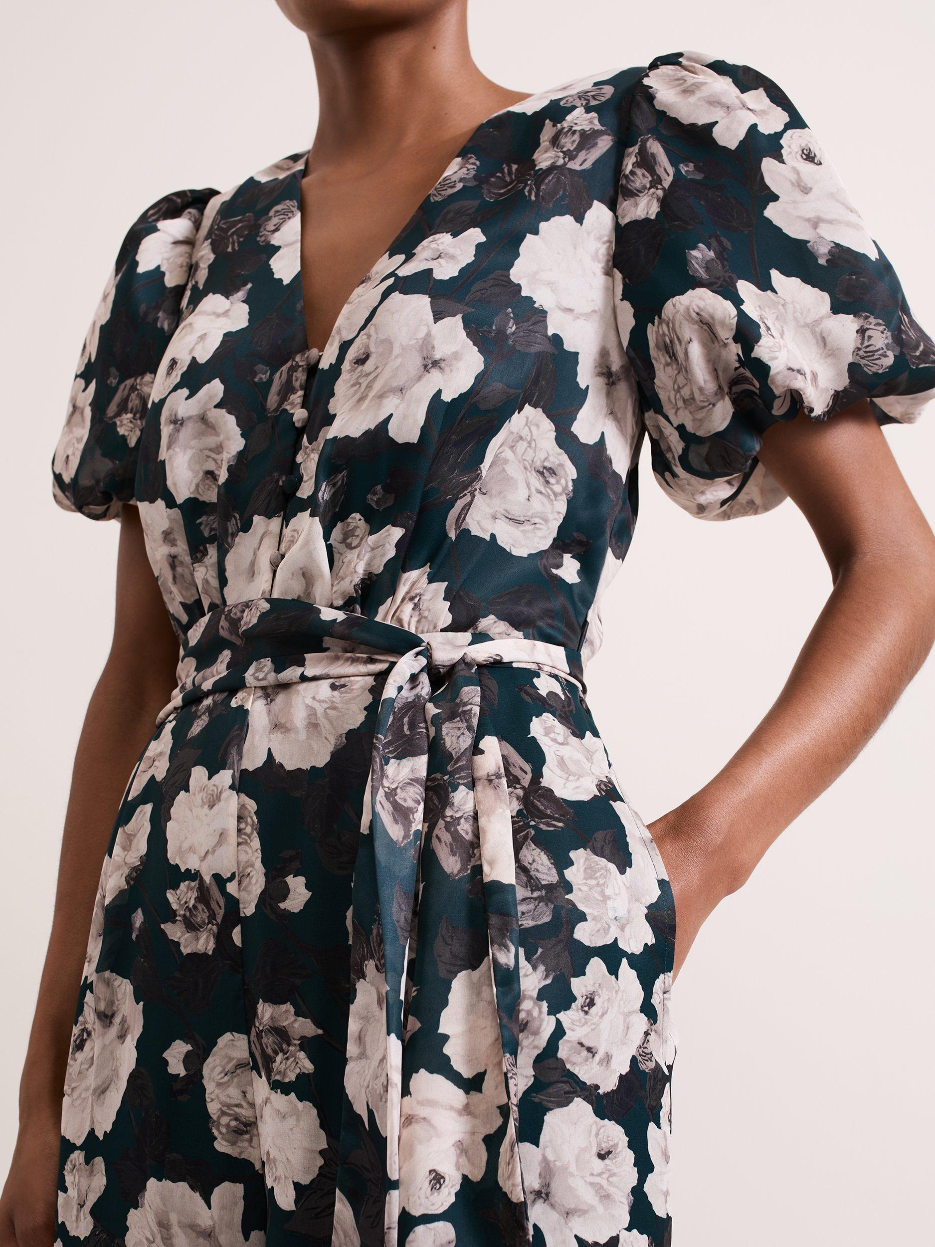 Product image 4 of 8, which shows Phase Eight Myron Floral Jumpsuit, Multi, 8