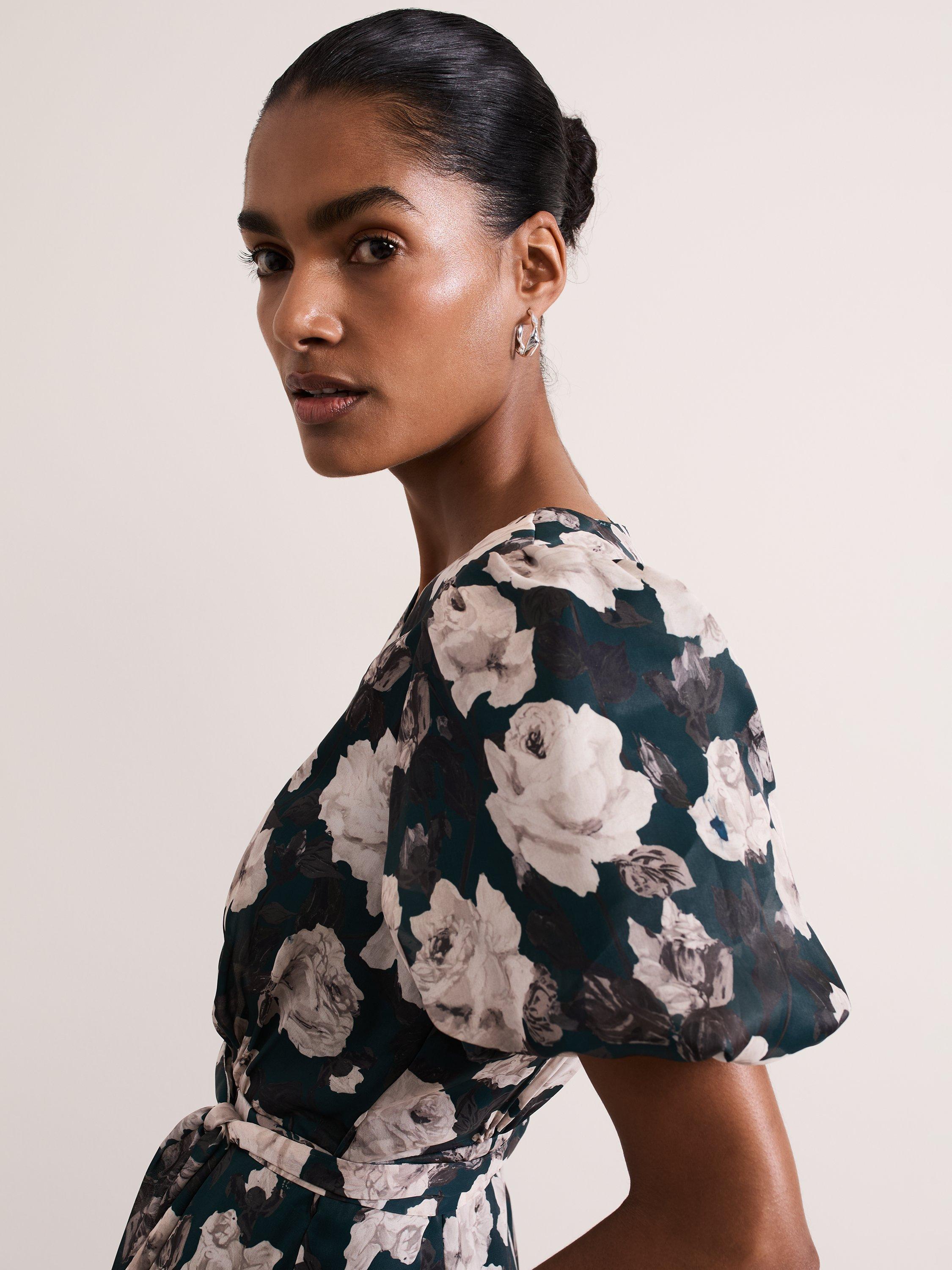 Product image 7 of 8, which shows Phase Eight Myron Floral Jumpsuit, Multi, 8