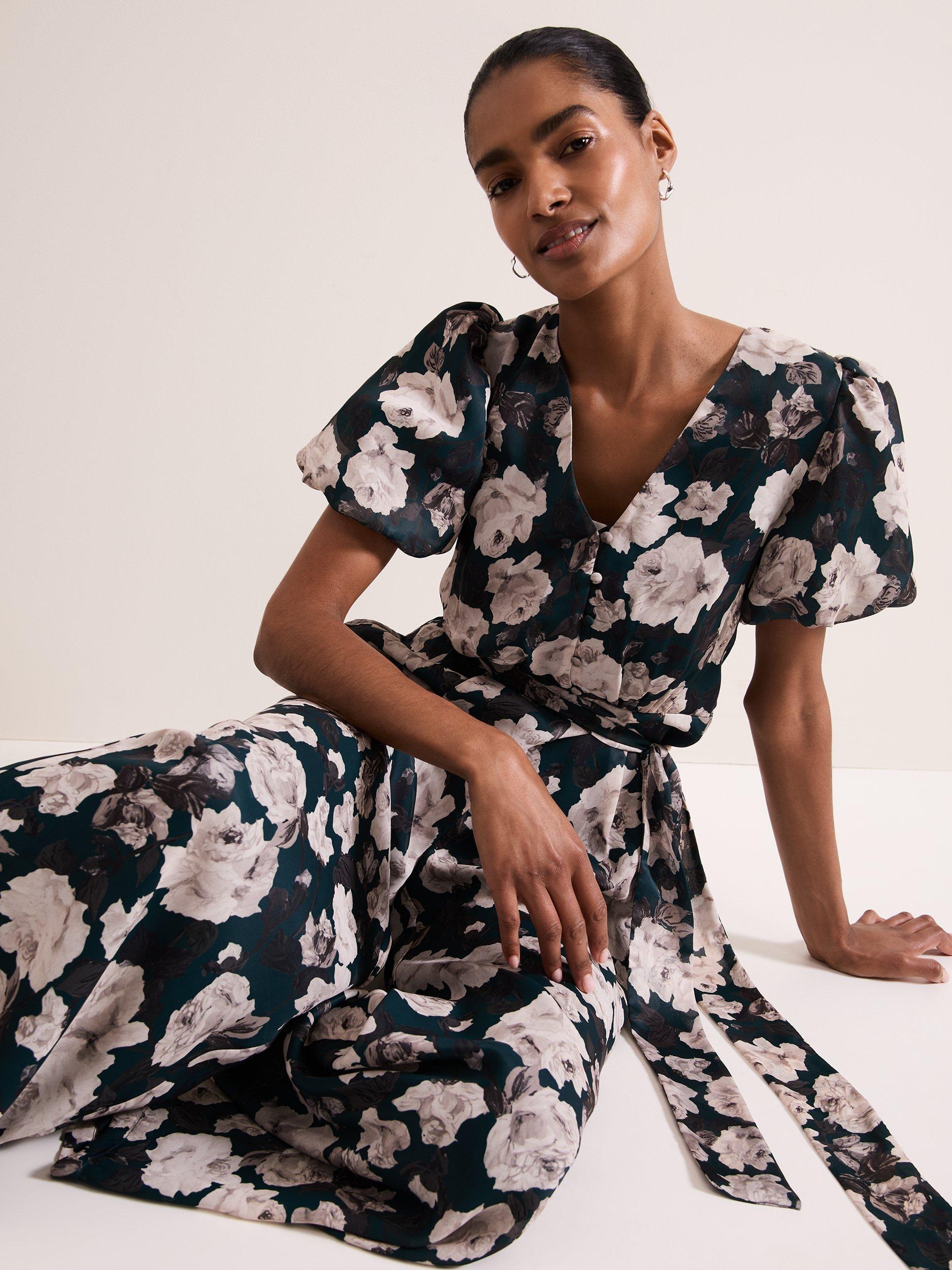 Product image 8 of 8, which shows Phase Eight Myron Floral Jumpsuit, Multi, 8