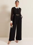 Phase Eight Nerissa Collar Jumpsuit, Black