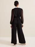 Phase Eight Nerissa Collar Jumpsuit, Black