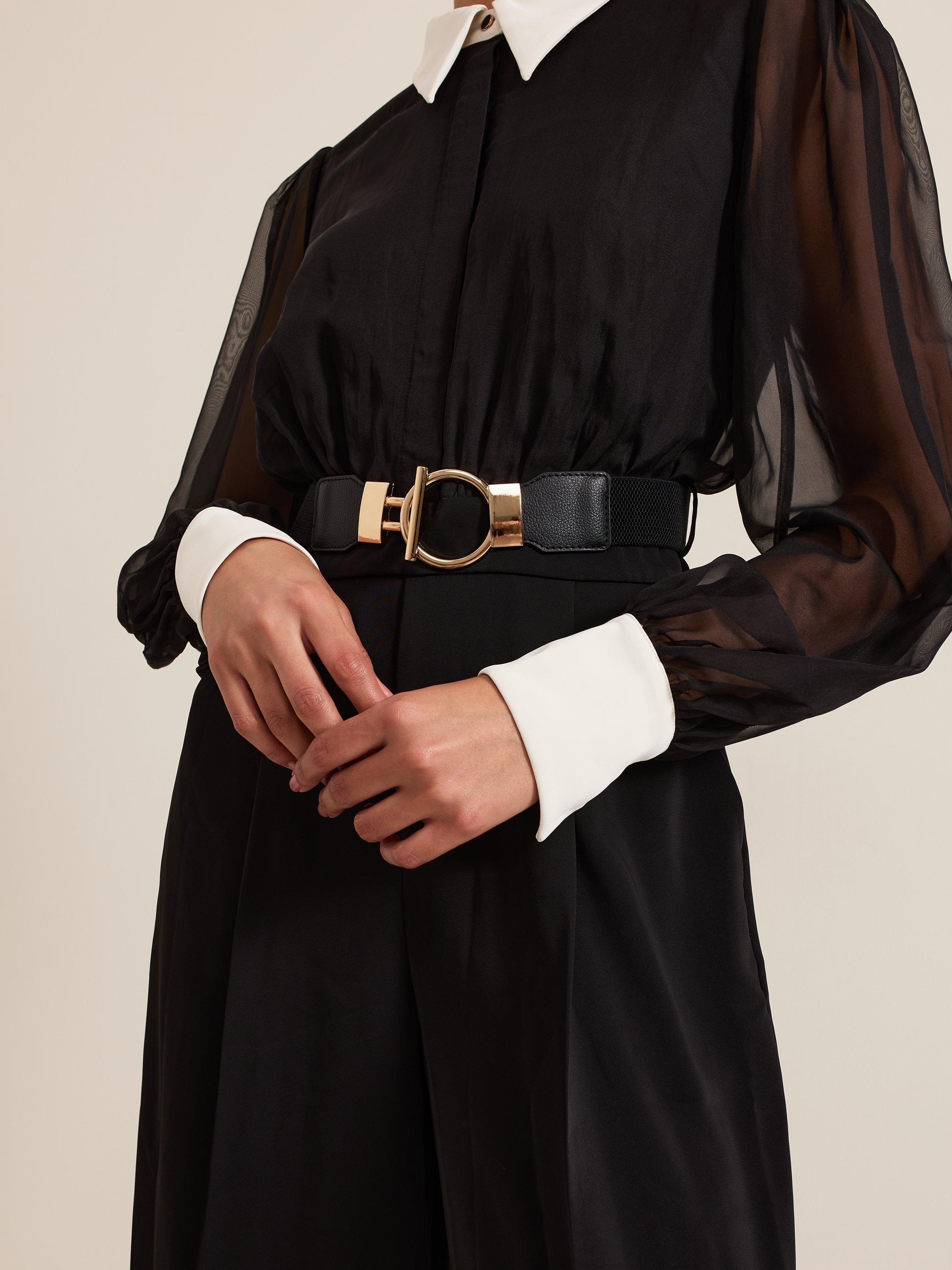 Product image 7 of 9, which shows Phase Eight Nerissa Collar Jumpsuit, Black, 10