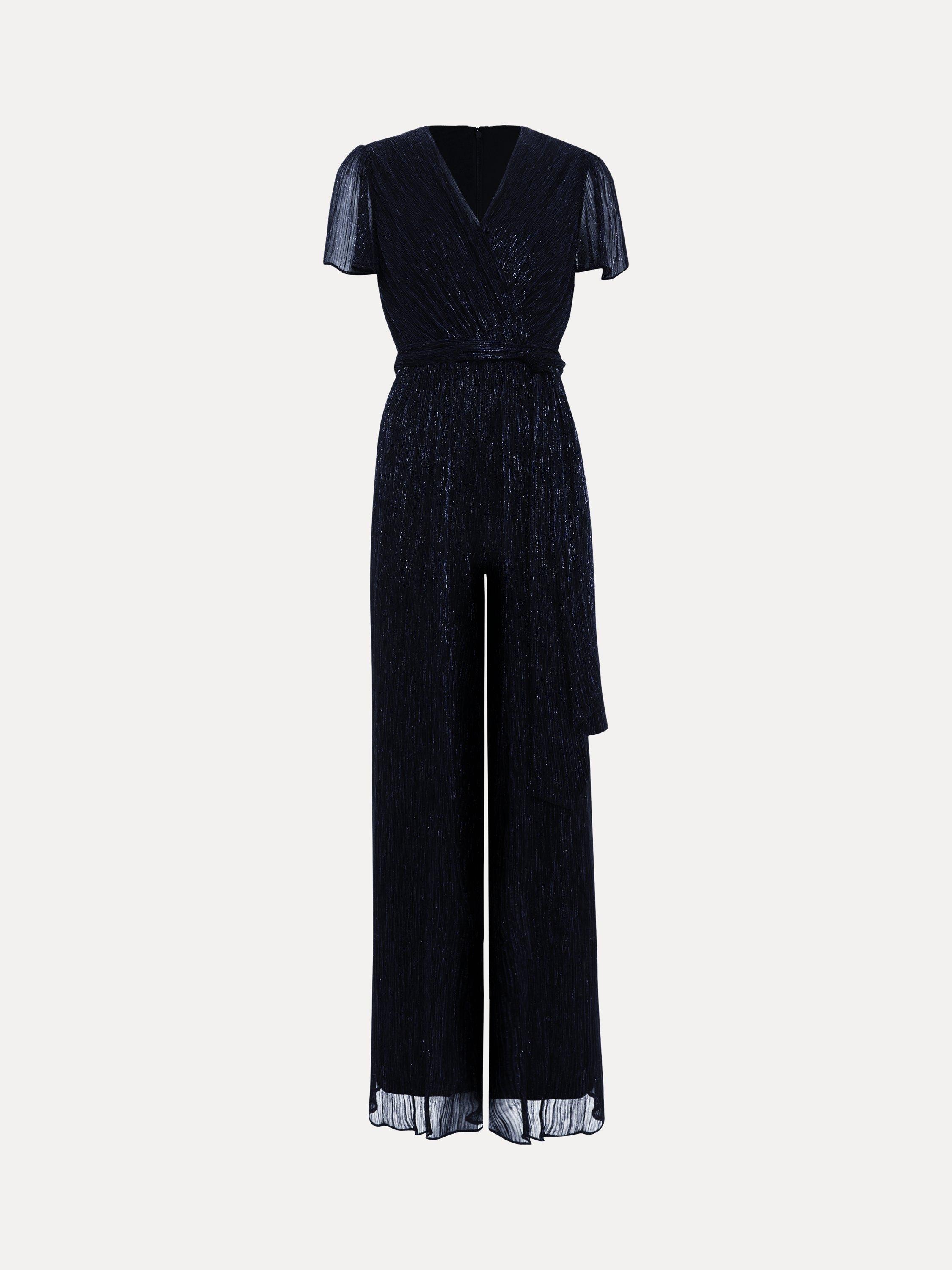 Product image 5 of 7, which shows Phase Eight Petite Stella Jumpsuit, Navy, 18