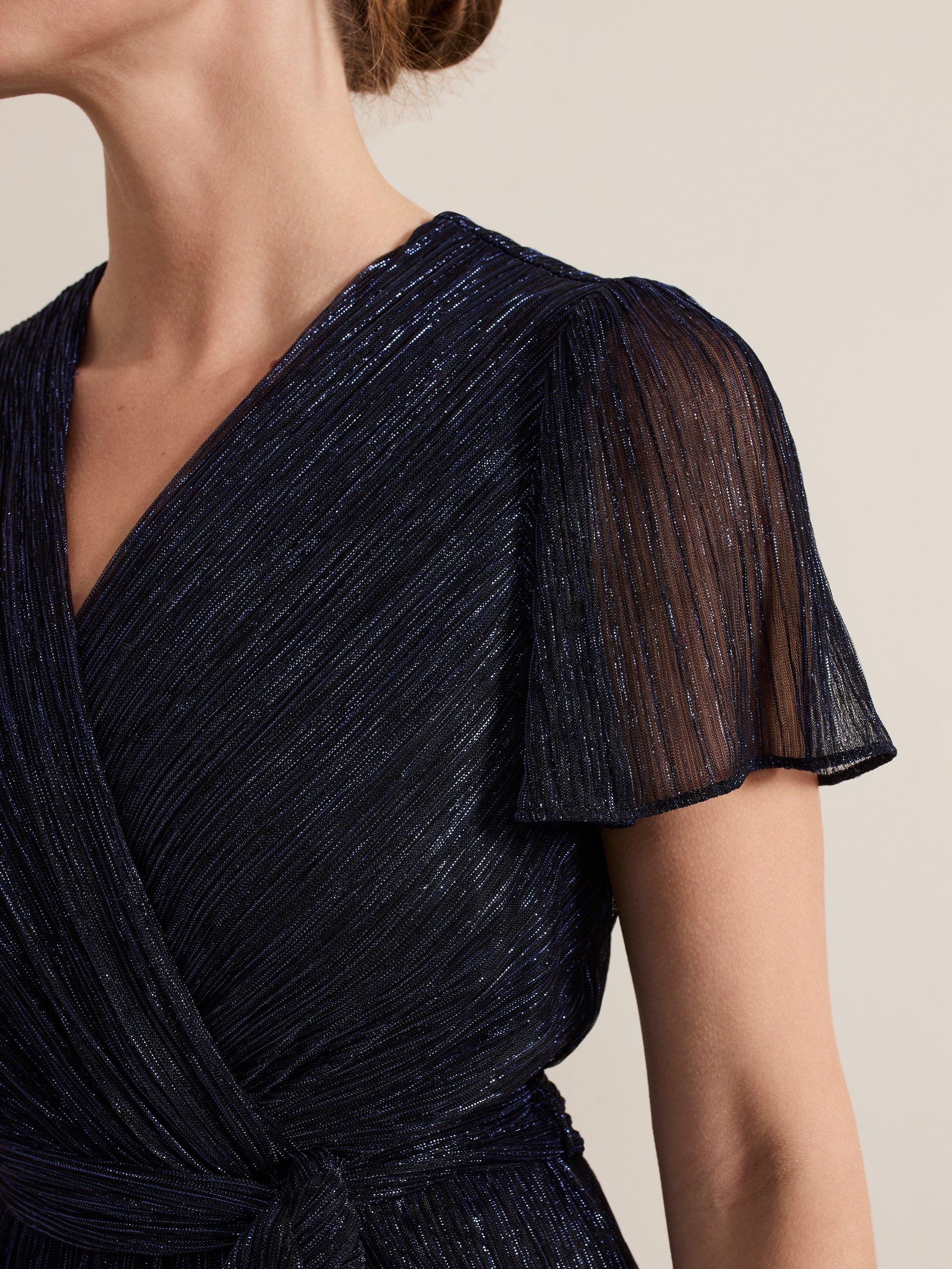 Product image 7 of 7, which shows Phase Eight Petite Stella Jumpsuit, Navy, 18