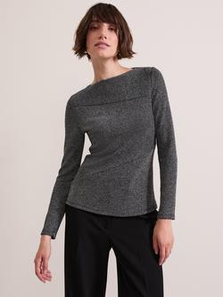 Phase Eight Clarissa Metallic Top, Silver, Silver