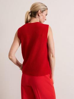 Phase Eight Daniella Wool Blend Tank Top, Red - view 2, Red