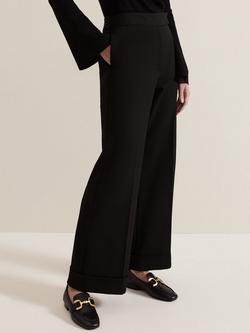 Phase Eight Petite Trixie Trousers, Black, Black