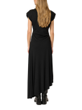 MY ESSENTIAL WARDROBE Allura Asymmetric Dress, Black