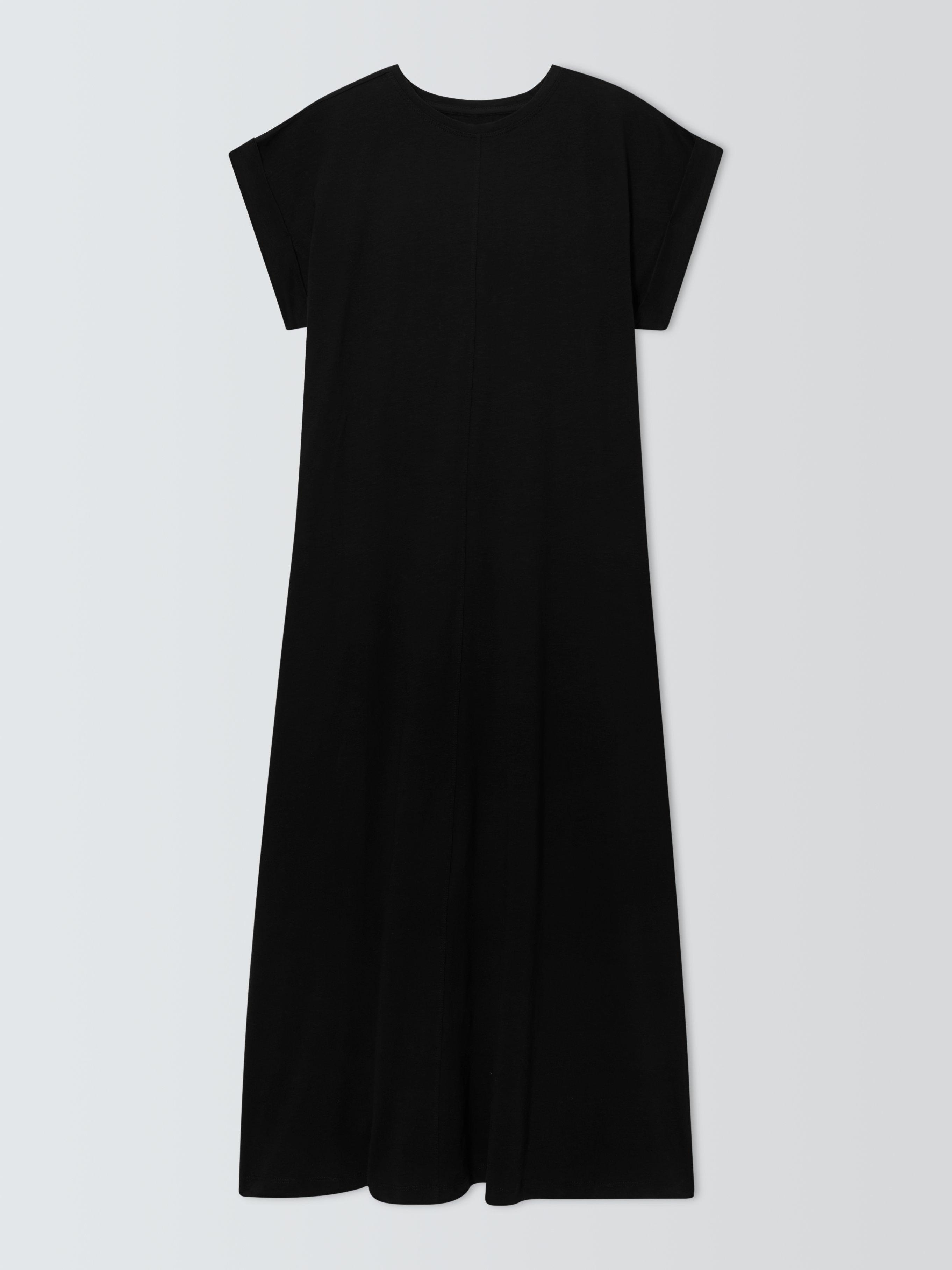 Product image 4 of 6, which shows AND/OR Kirby Jersey T-Shirt Dress, Black, 6